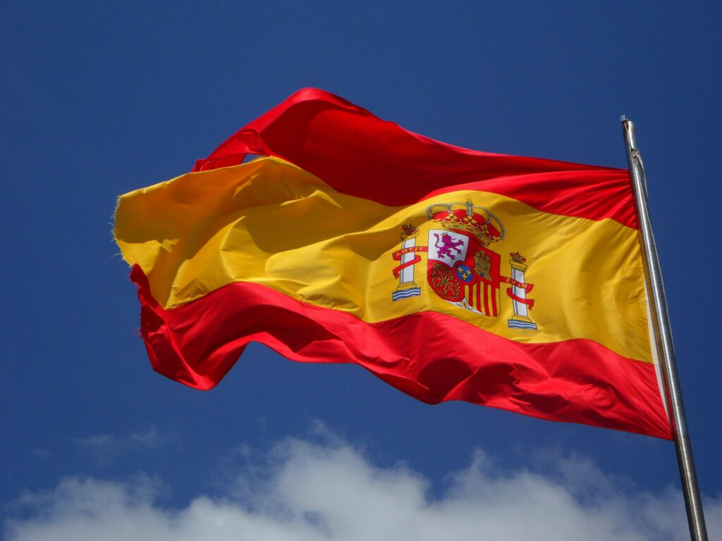spain flag flutter spanish 54097 54097 Bandera de España.